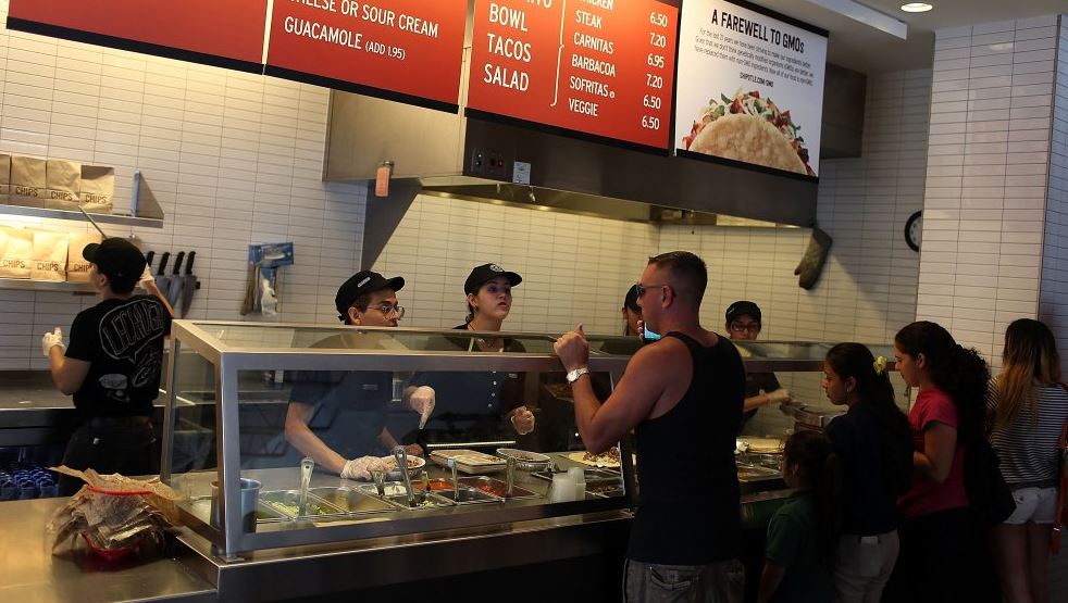 Chipotle has been accused of pocketing customers' change